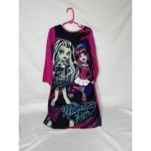 2015 Monster High Doll Pajamas Fleece Girls Size 7-8 Frightfully Tall Ghouls